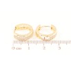 Серьги Xuping M&L Цвет 18K колечки Инкрустация цирконием фото №2 Серьги Xuping M&L Цвет 18K колечки Инкрустация цирконием фото №2