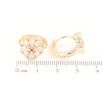 Сережки Xuping M&L Колір 18K колечка «Кришталева квітка» фото №2 Сережки Xuping M&L Колір 18K колечка «Кришталева квітка» фото №2