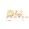 Сережки Xuping M&L Колір 18K колечка «Інкрустація цирконієм» фото №2 Сережки Xuping M&L Колір 18K колечка «Інкрустація цирконієм» фото №2