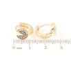 Серьги Xuping M&L Цвет 18K колечки Инкрустация разноцветным цирконием фото №2