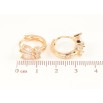 Сережки Xuping M&L Колір 18K колечка «Кришталеві метелики» фото №2