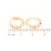 Серьги Xuping M&L Цвет 18K колечки Дорожки циркония фото №2 Серьги Xuping M&L Цвет 18K колечки Дорожки циркония фото №2