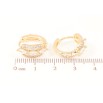 Сережки Xuping M&L Колір 18K колечка «Візерунок з цирконієм» фото №2