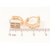 Сережки Xuping M&L Колір 18K колечка «Інкрустація різнокольоровим цирконієм» фото №2 Сережки Xuping M&L Колір 18K колечка «Інкрустація різнокольоровим цирконієм» фото №2