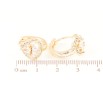 Сережки Xuping M&L Колір 18K колечка «Візерунок з цирконієм» фото №2 Сережки Xuping M&L Колір 18K колечка «Візерунок з цирконієм» фото №2