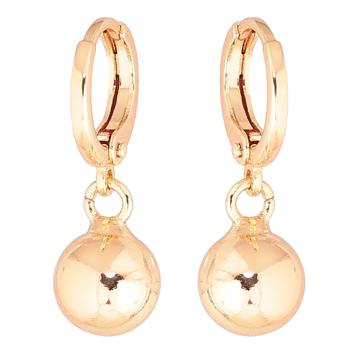 Серьги Xuping M&L Цвет 18K подвески на колечках Шарики ø 8мм фото №19