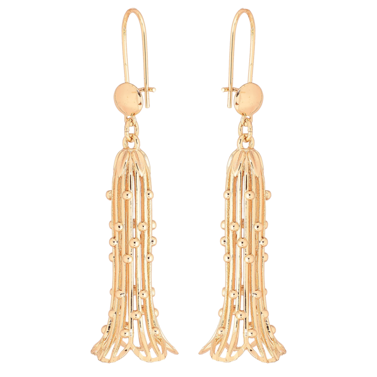 Серьги Xuping M&L Цвет 18K французский замок Цветочные подвески фото №6 Серьги Xuping M&L Цвет 18K французский замок Цветочные подвески фото №6