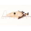 Серьги Xuping M&L Цвет 18K французский замок Декоративные подвески с черными бусинами фото №2