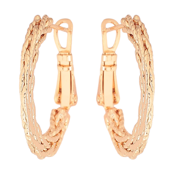 Серьги Xuping M&L Цвет 18K кольца (конго) Плетенный узор ø 2.5см фото №14 Серьги Xuping M&L Цвет 18K кольца (конго) Плетенный узор ø 2.5см фото №14