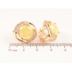 Сережки Xuping M&L Колір 18K англійський замок «Візерунок з жовтими кристалами та цирконієм» фото №2 Сережки Xuping M&L Колір 18K англійський замок «Візерунок з жовтими кристалами та цирконієм» фото №2