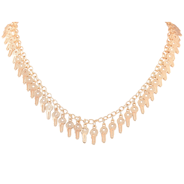 Кольє Xuping M&L Колір 18К «Ключики» довжина 45см х 4мм фото №4 Кольє Xuping M&L Колір 18К «Ключики» довжина 45см х 4мм фото №4