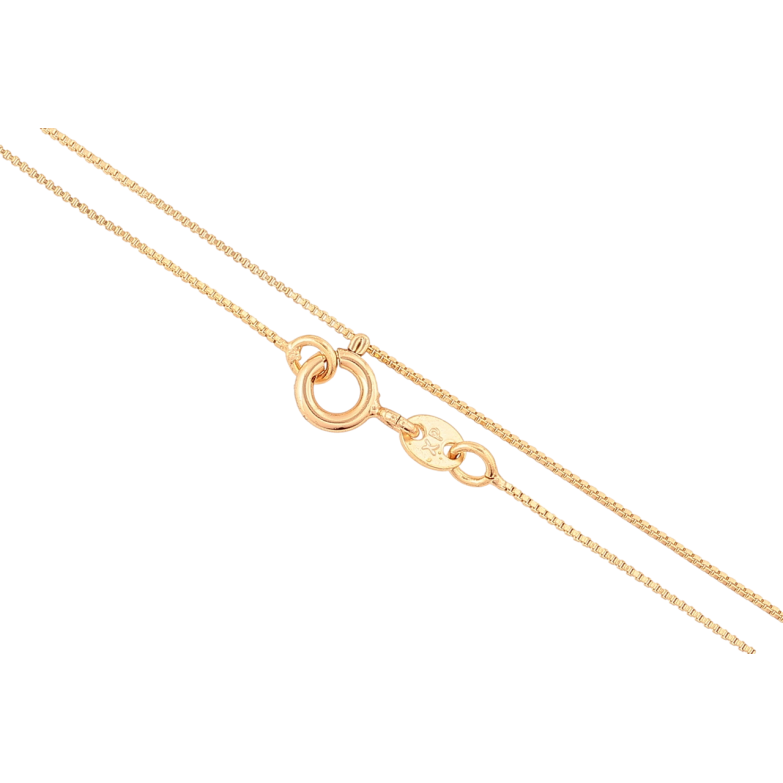 Цепочка Xuping Позолота 18K Плетение Венецианское длинна 45см х 0.5мм фото №3