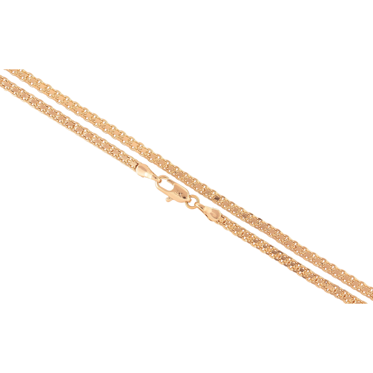 Ланцюжок Xuping Позолота 18K «Плетіння Італійський Бісмарк» довжина 43см х 3мм фото №11 Ланцюжок Xuping Позолота 18K «Плетіння Італійський Бісмарк» довжина 43см х 3мм фото №11