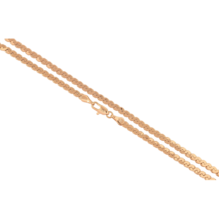 Ланцюжок Xuping Позолота 18K «Плетіння Серпантин» довжина 50см х 3мм фото №13 Ланцюжок Xuping Позолота 18K «Плетіння Серпантин» довжина 50см х 3мм фото №13
