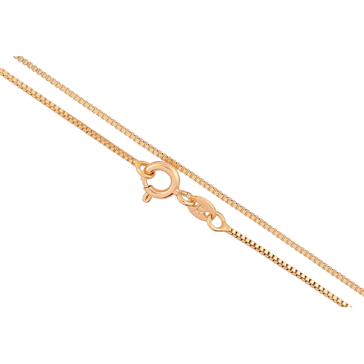 Ланцюжок Xuping Позолота 18K «Плетіння Венеціанське» довжина 45см х 1мм фото №15 Ланцюжок Xuping Позолота 18K «Плетіння Венеціанське» довжина 45см х 1мм фото №15