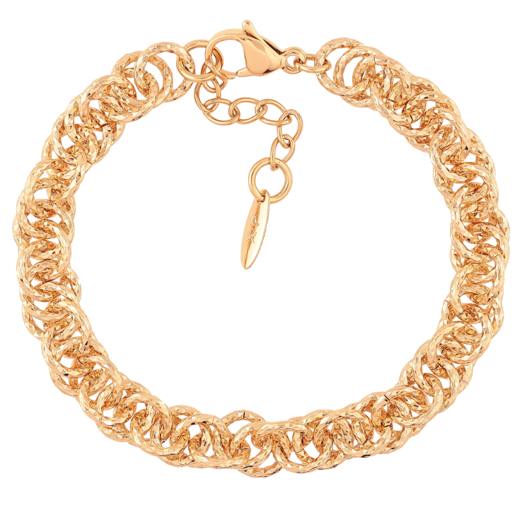 Браслет Xuping Позолота 18K Цепочка Фантазийное плетение длинна с доп. цепочкой 19.5-23см х 9мм фото №18 Браслет Xuping Позолота 18K Цепочка Фантазийное плетение длинна с доп. цепочкой 19.5-23см х 9мм фото №18
