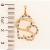 Кулон Xuping Позолота 18K «Сердечко зі змією» для ланцюжка до 5мм фото №2 Кулон Xuping Позолота 18K «Сердечко зі змією» для ланцюжка до 5мм фото №2