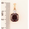 Кулон Xuping Позолота 18K «Червоний фіаніт з цирконієм» для ланцюжка до 5мм фото №2 Кулон Xuping Позолота 18K «Червоний фіаніт з цирконієм» для ланцюжка до 5мм фото №2