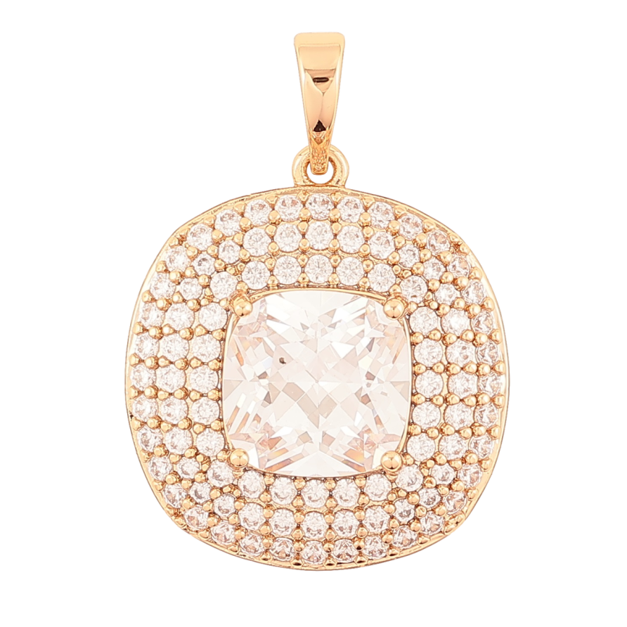 Кулон Xuping Позолота 18K Инкрустация цирконием с фианитом для цепочки до 6мм фото №1