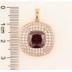 Кулон Xuping Позолота 18K «Інкрустація цирконієм з червоним фіанітом» для ланцюжка до 6мм фото №2 Кулон Xuping Позолота 18K «Інкрустація цирконієм з червоним фіанітом» для ланцюжка до 6мм фото №2