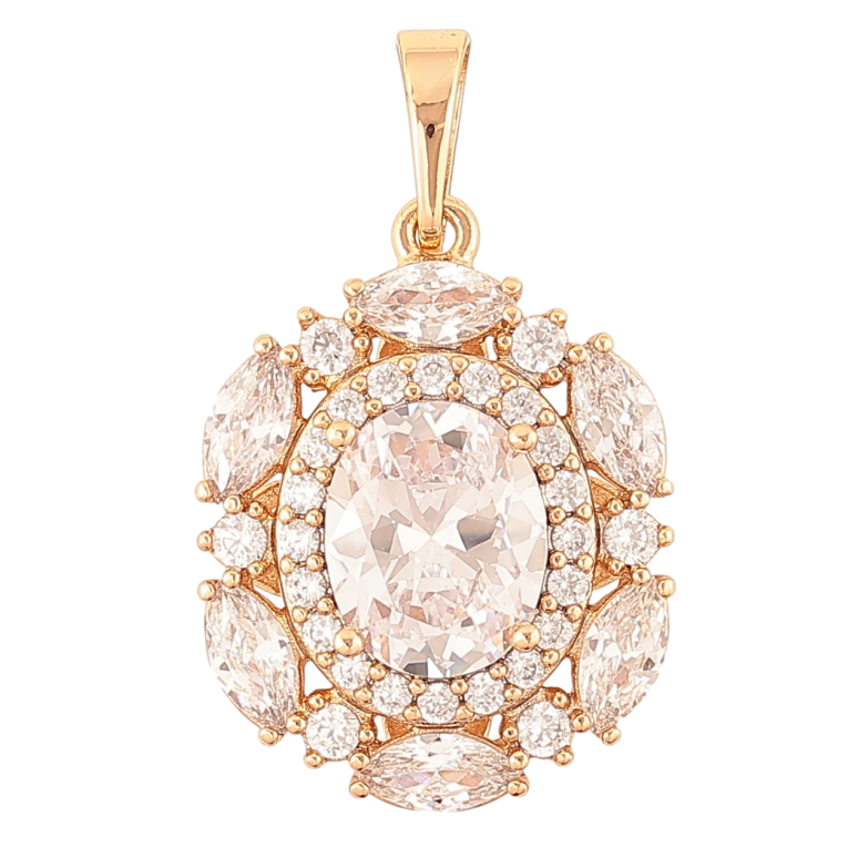 Кулон Xuping Позолота 18K «Інкрустація цирконієм» для ланцюжка до 5мм фото №3 Кулон Xuping Позолота 18K «Інкрустація цирконієм» для ланцюжка до 5мм фото №3
