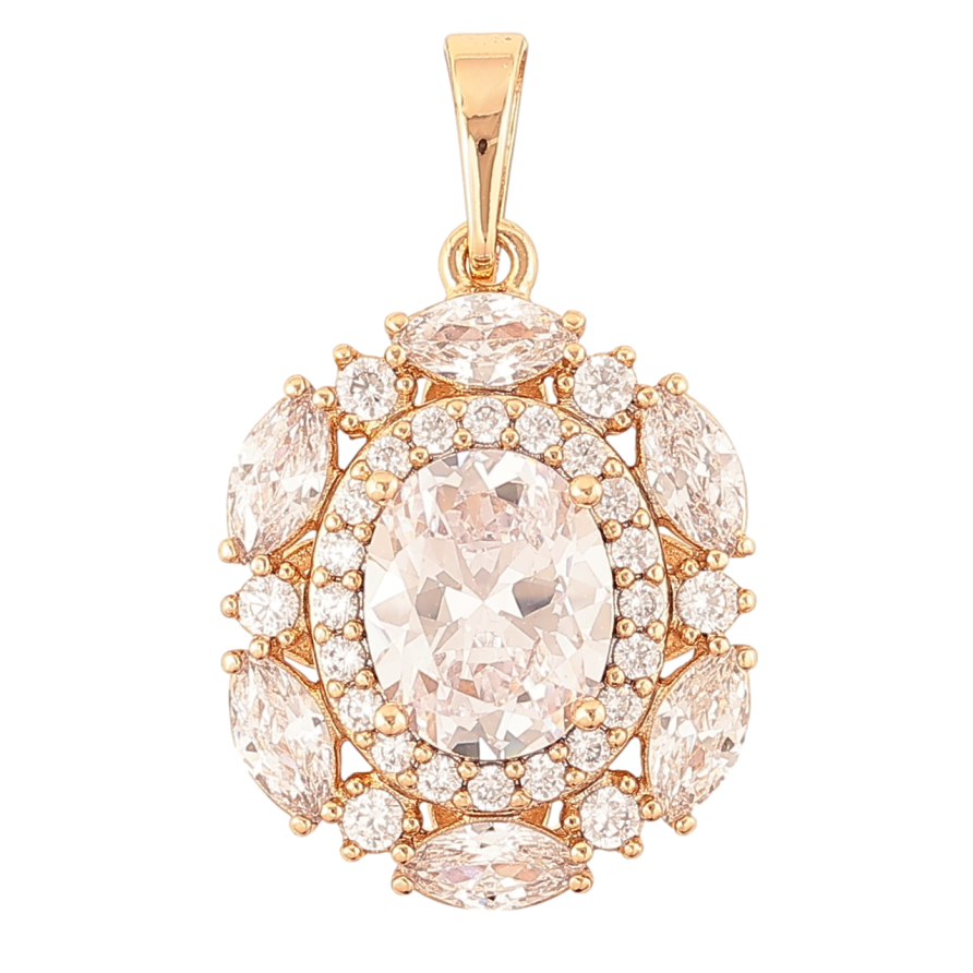 Кулон Xuping Позолота 18K Инкрустация цирконием для цепочки до 5мм фото №1 Кулон Xuping Позолота 18K Инкрустация цирконием для цепочки до 5мм фото №1
