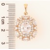 Кулон Xuping Позолота 18K Инкрустация цирконием для цепочки до 5мм фото №2 Кулон Xuping Позолота 18K Инкрустация цирконием для цепочки до 5мм фото №2