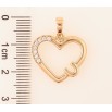 Кулон Xuping Позолота 18K Сердечко с цирконием для цепочки до 6мм фото №2 Кулон Xuping Позолота 18K Сердечко с цирконием для цепочки до 6мм фото №2