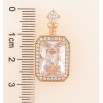Кулон Xuping Позолота 18K «Фіаніт в обрамленні цирконію» для ланцюжка до 4мм фото №2
