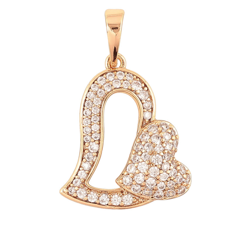 Кулон Xuping Позолота 18K «Сердечко з інкрустацією цирконієм» для ланцюжка до 6мм фото №8 Кулон Xuping Позолота 18K «Сердечко з інкрустацією цирконієм» для ланцюжка до 6мм фото №8