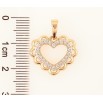Кулон Xuping Позолота 18K Ажурное сердечко с цирконием для цепочки до 6мм фото №2 Кулон Xuping Позолота 18K Ажурное сердечко с цирконием для цепочки до 6мм фото №2