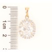 Кулон Xuping Позолота 18K Фианит в обрамлении циркония для цепочки до 5мм фото №2