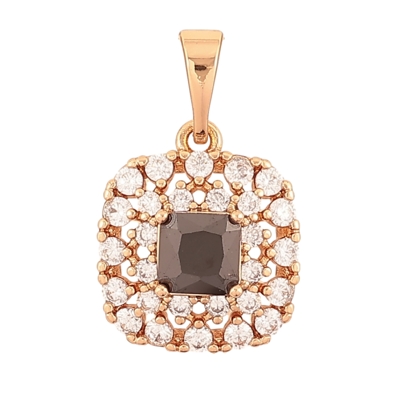 Кулон Xuping Позолота 18K «Інкрустація цирконієм з чорним фіанітом» для ланцюжка до 5мм фото №7 Кулон Xuping Позолота 18K «Інкрустація цирконієм з чорним фіанітом» для ланцюжка до 5мм фото №7