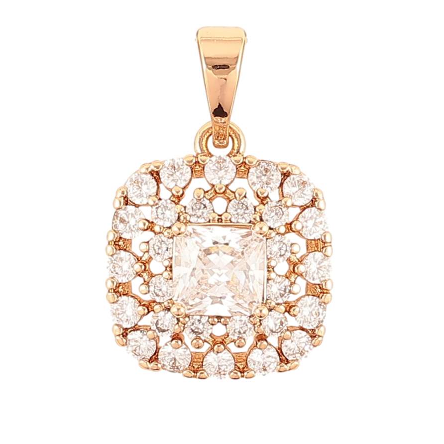 Кулон Xuping Позолота 18K Инкрустация цирконием с фианитом для цепочки до 5мм фото №1