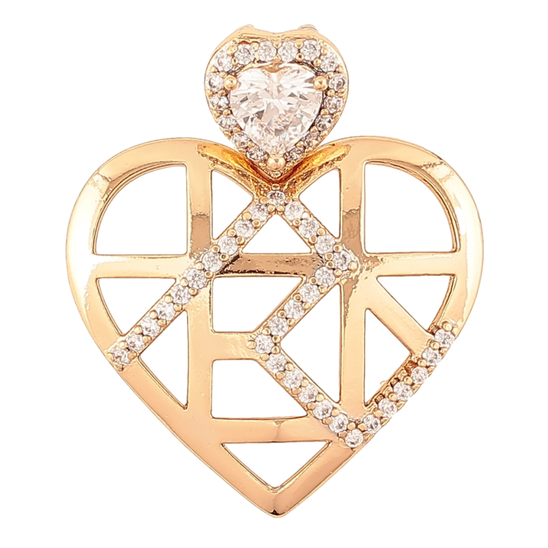 Кулон Xuping Позолота 18K «Декоративне сердечко з цирконієм» для ланцюжка до 4мм фото №22 Кулон Xuping Позолота 18K «Декоративне сердечко з цирконієм» для ланцюжка до 4мм фото №22