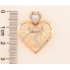 Кулон Xuping Позолота 18K «Декоративне сердечко з цирконієм» для ланцюжка до 4мм фото №2 Кулон Xuping Позолота 18K «Декоративне сердечко з цирконієм» для ланцюжка до 4мм фото №2
