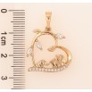 Кулон Xuping Позолота 18K Сердечко-веточка с слониками для цепочки до 6мм фото №2 Кулон Xuping Позолота 18K Сердечко-веточка с слониками для цепочки до 6мм фото №2