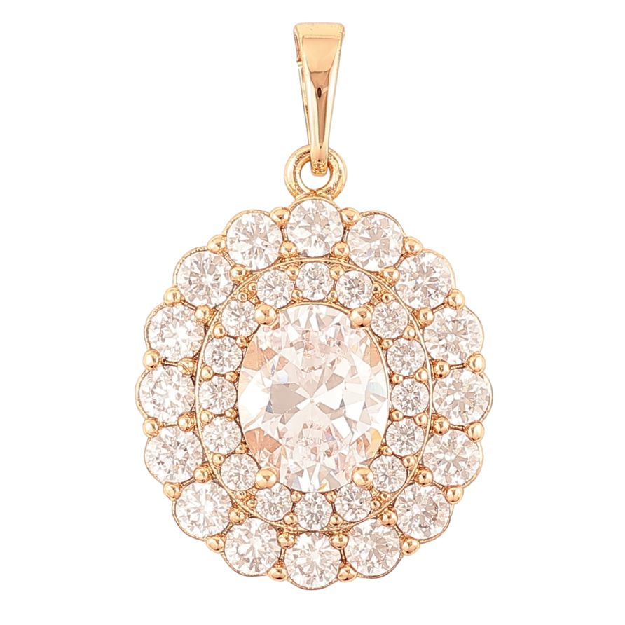 Кулон Xuping Позолота 18K Инкрустация цирконием для цепочки до 6мм фото №1 Кулон Xuping Позолота 18K Инкрустация цирконием для цепочки до 6мм фото №1