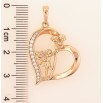 Кулон Xuping Позолота 18K Сердечко с феей для цепочки до 6мм фото №2 Кулон Xuping Позолота 18K Сердечко с феей для цепочки до 6мм фото №2