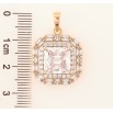Кулон Xuping Позолота 18K Кристалл в обрамлении циркония для цепочки до 6мм фото №2 Кулон Xuping Позолота 18K Кристалл в обрамлении циркония для цепочки до 6мм фото №2