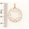 Кулон Xuping Позолота 18K «Кришталеве колечко» для ланцюжка до 5мм фото №2 Кулон Xuping Позолота 18K «Кришталеве колечко» для ланцюжка до 5мм фото №2