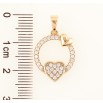 Кулон Xuping Позолота 18K Колечко с сердечками для цепочки до 6мм фото №2 Кулон Xuping Позолота 18K Колечко с сердечками для цепочки до 6мм фото №2