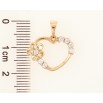 Кулон Xuping Позолота 18K Сердечко с цветочком для цепочки до 5мм фото №2 Кулон Xuping Позолота 18K Сердечко с цветочком для цепочки до 5мм фото №2