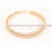 Серьги Xuping Позолота 18K кольца (конго) Тройные кольца с узором ø 5см фото №2 Серьги Xuping Позолота 18K кольца (конго) Тройные кольца с узором ø 5см фото №2