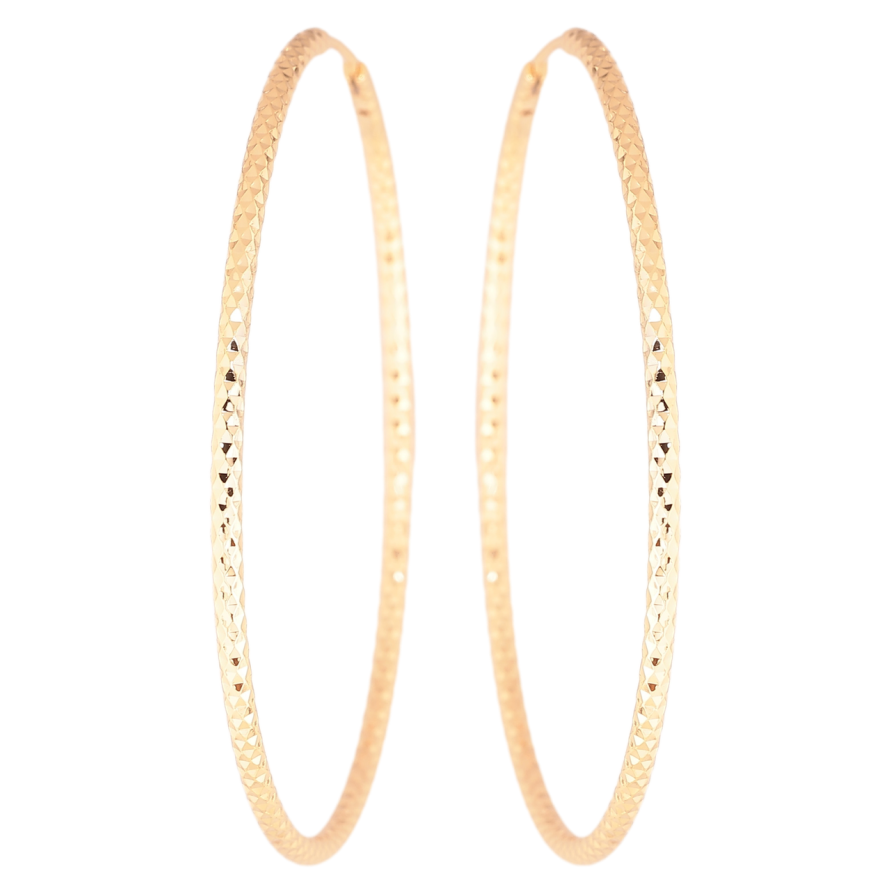 Серьги Xuping Позолота 18K кольца (конго) Декоративный узор ø 6см фото №1 Серьги Xuping Позолота 18K кольца (конго) Декоративный узор ø 6см фото №1