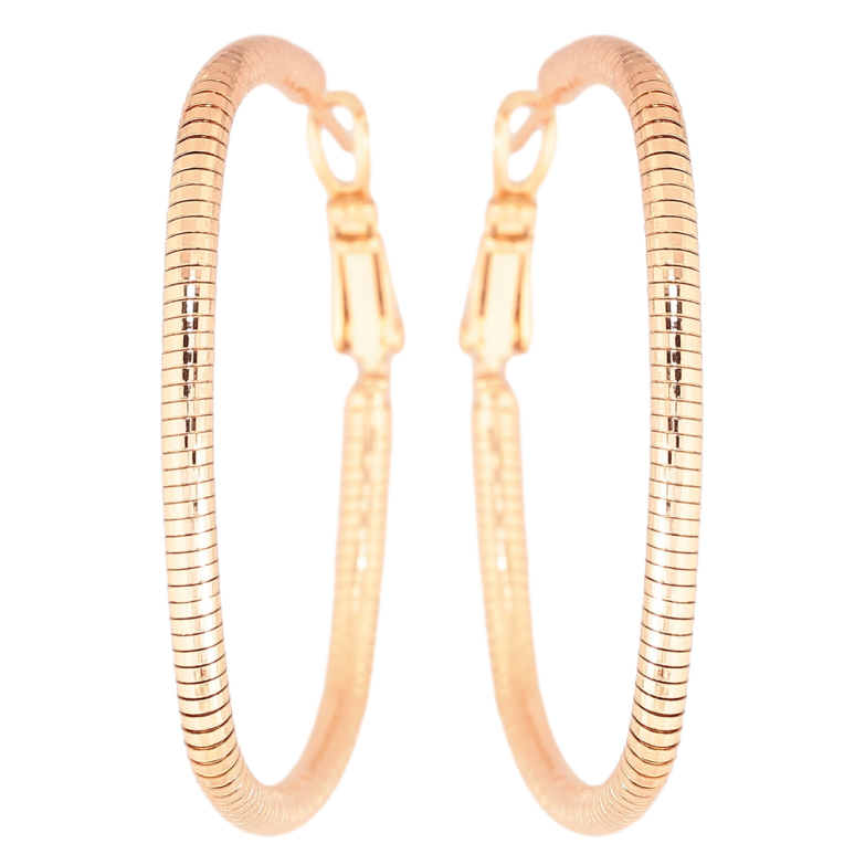 Серьги Xuping Позолота 18K кольца (конго) Декоративный узор ø 4см фото №2 Серьги Xuping Позолота 18K кольца (конго) Декоративный узор ø 4см фото №2