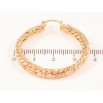 Серьги Xuping Позолота 18K кольца (конго) Декоративный узор ø 3.5см фото №2 Серьги Xuping Позолота 18K кольца (конго) Декоративный узор ø 3.5см фото №2