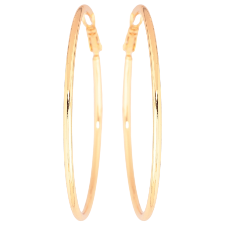 Серьги Xuping Позолота 18K кольца (конго) Классика ø 5.5см фото №14