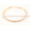 Сережки Xuping Позолота 18K кільця (конго) «Декоративний візерунок» ø 5см фото №2