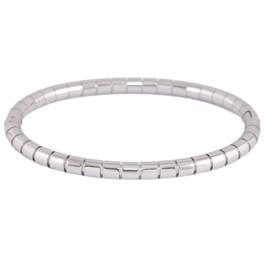 Браслет Xuping ТТМ Stainless Steel цвет Родий Декоративный узор ø 6.1см фото №1 Браслет Xuping ТТМ Stainless Steel цвет Родий Декоративный узор ø 6.1см фото №1